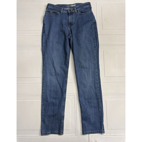 Carhartt Jeans Womens 6 Tall Blue Relaxed Fit Straight Leg Denim Workwear - Picture 1 of 6